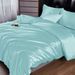 New Solid Color Satin Silk Four-Piece Set European And American Simple Sheet Bed Skirt_maomaolike.com