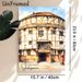 Globe Theatre Shakespeare Painting Poster, Soft-toned Watercolor Historic Building Scene Poster, Infuses Literary Charm, Perfect For Home Study_maomaolike.com