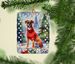 Boxer Christmas Porcelain Ornament Christmas Tree Hanging Decorations For Home Christmas Holiday, Rectangle, Gift, Multicolor_maomaolike.com