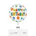 12 Pieces 45cm Happy Birthday Aluminum Foil 4D Balloon Large Round Shape Helium Foil Balloons Floating Balloon Colorful Balloon Party Decoration Supplies For Birthday Party_maomaolike.com