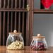 Large Capacity Glass Storage With Wooden Lid, Airtight Mason Jar For Tea, Candy, Grains And Dry Snacks_maomaolike.com
