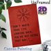 Viking Motivational Quote Painting Poster, Vintage Red-toned Norse Symbol Poster, Inspiring Forward-focused Message, Ideal For Home Office And Living_maomaolike.com