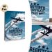 Chemtrail Pilot Aircraft Painting Poster, Retro Twin-engine Plane With Smoke Trails In Blue Sky Poster, Stylish Aviation-themed Decor Ideal For Home_maomaolike.com