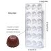 Plastic Chocolate Molds Set Candy Making Tools, Heart, Egg, Bar, Diamond Shapes for Mousse, Jelly, Candies, Truffles,Easter, Thanksgiving, Valentine's_maomaolike.com