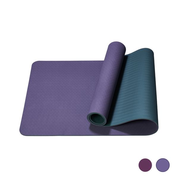 Yoga Mat, Exercise Yoga Mat With Non-Slip Design, Professional TPE Exericise Mat, 72 X 24 Multi-Purpose Workout Mat For Women, Pilates Fitness And Floor Exercises_maomaolike.com