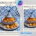 Moroccan Tajine Painting Poster, Vibrant Traditional Moroccan Cuisine Scene Poster, Features Authentic Recipe Details, Ideal For Kitchen And Dining_maomaolike.com
