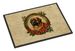 Leonberger Christmas Flowers Doormat Front Door Mat Indoor Outdoor Rugs For Entryway, Non Slip Washable Low Pile, 24H X 36W_maomaolike.com