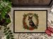 Miniature Pinscher Christmas Flowers Doormat Front Door Mat Indoor Outdoor Rugs For Entryway, Non Slip Washable Low Pile, 24H X 36W_maomaolike.com