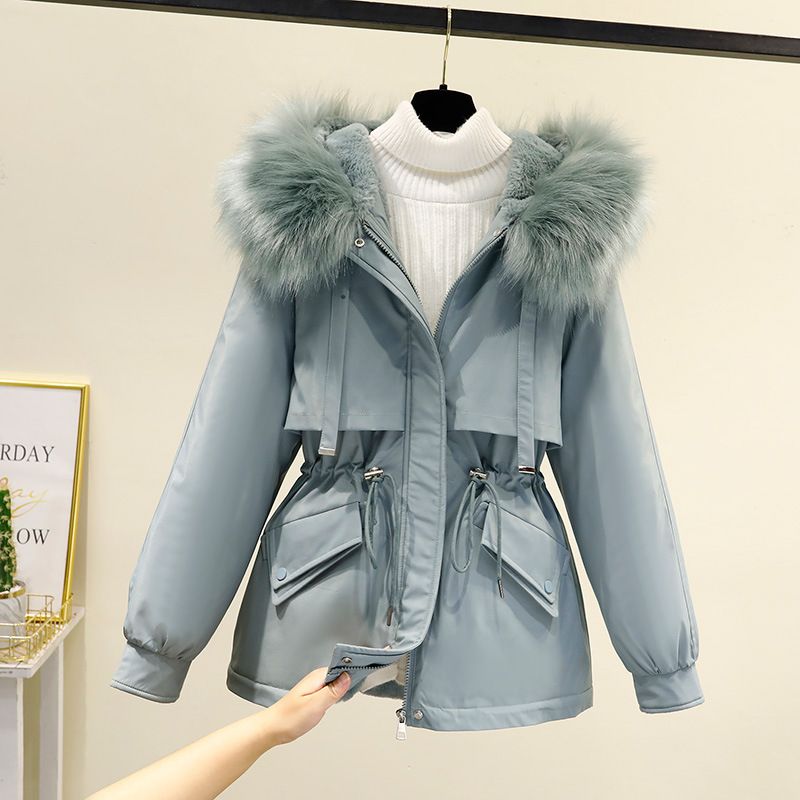 Women's Clothing new winter style parkas, versatile cotton coats for women, Korean style short cotton coats, loose coats and cotton padded jackets_maomaolike.com