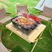 Portable Charcoal Grill Outdoor Tabletop Grill Small Barbecue Smoker Folding BBQ Grill With Lid For Backyard Camping Picnics Beach_maomaolike.com