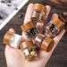 Mini Glass Sealed Food Grade Coffee Powder Dispensing Bottle Portable Flower Tea Exquisite Storage Jar_maomaolike.com