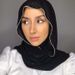 Unisex Monochrome pearl chiffon chain scarf Malay Indonesian hot drill chain scarf covering head gauze scarf_maomaolike.com