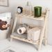 No-Installation Simple INS Wooden Double-Layer Desktop Folding Storage Rack Dormitory Bedroom Desk Organizer_maomaolike.com