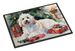 Coton De Tulear Cozy Christmas Doormat Front Door Mat Indoor Outdoor Rugs For Entryway, Non Slip Washable Low Pile, 24H X 36W_maomaolike.com