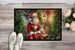 Chihuahua And Santa Claus Doormat Front Door Mat Indoor Outdoor Rugs For Entryway, Non Slip Washable Low Pile, 24H X 36W_maomaolike.com