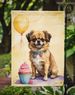 Tibetan Spaniel Happy Birthday Garden Flag Mailbox Flag Decorative Yard Flag Banner Outside Patio Artwork Yard Flower Beds, Garden Size, Multicolor_maomaolike.com