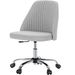 Modern Fabric Armless Adjustable Swivel Office Desk Chairs With Wheels_maomaolike.com