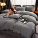 200g Milk Velvet Embroidered Wide Edge Four-Piece Set - Houndstooth Series_maomaolike.com