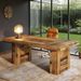 Executive Desk, Large Wooden Office Computer Desk With Heavy Duty Legs_maomaolike.com