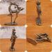 Brass Plum Blossom Deer Office Home Desktop Decoration Ornament Christmas Wedding Gift Auspicious Antique Solid Copperware_maomaolike.com
