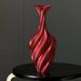 New Artistic Abstract Vase Twisted Retro Flower Arrangement Decorative Ornament Nordic Minimalist Ins Style 3D Printed_maomaolike.com