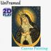 Virgin Mary Religious Painting Poster, Exquisite Gilded Traditional Icon-style Poster, Sacred Religious Decorative Artwork Suitable For Home Prayer_maomaolike.com