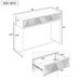 Modern Sleek Console Table Two Drawers With Stripe Design For Living Room And Entryway_maomaolike.com