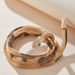 Creative Personalized Hot Iron Flexible Twisted Jewelry Bendable Snake Head Pendants Girl Women's Necklace_maomaolike.com