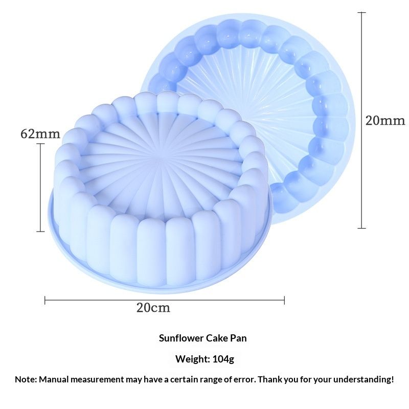Cross-Border New Round Sunflower Silicone Cake Mousse Bread Border Mold Baking Wholesale_maomaolike.com