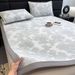 Class A Jacquard Ice Three-Piece Set Summer Cool Silk Air Conditioning Washable Cooling Bed Sheet Style Soft Mat_maomaolike.com