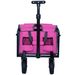 Expandable Dual-Layer Utility Wagon With 100% Extra Space - 225lbs Grocery Cart For Camping, Shopping, Sports, Gardening, Fishing, Pink_maomaolike.com