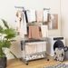 1 Pc 4-tier Clothes Drying Rack With Rotatable Side Wings And Collapsible Shelves_maomaolike.com