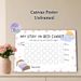 Stay In Bed Reward Chart Painting Poster, Cute Cartoon Sleep-themed Poster, Helps Encourage Staying In Bed All Night, Ideal For Bedroom_maomaolike.com