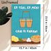 Chai (Indian Tea) Themed Painting Poster, Vibrant Cartoon-style Poster, Warm Cozy Design Featuring Chai Glasses, Cookies And Lemon Slices, Suitable_maomaolike.com