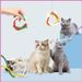 Cotton Rope Toys, 27.55Inches Color Blocking Cotton Rope Toys, Safe Cat Toys Teething Chew For Boredom And Stimulating_maomaolike.com