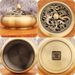 Brass Dragon And Phoenix Burner Double Fish Lotus Indoor Fireproof Cotton Gourd Incense Holder Metal Craft Ornament Wholesale_maomaolike.com