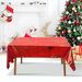 137 X 274cm Plastic Tablecloth Rectangle Table Covers Metallic Party Tablecloth Foil Table Cover For Birthday Wedding Christmas Red 12PCS_maomaolike.com