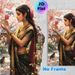 Traditional Indian Lady Painting Poster, Exquisite Vibrant Artistic Poster, Elegant Lady In Ornate Sari Among Blooming Cherry Blossoms And Birds_maomaolike.com