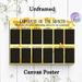 Employee Of The Month Painting Poster, Elegant Golden Star Themed Monthly Recognition Chart Poster, Ideal To Honor Outstanding Staff, Suitable For_maomaolike.com