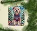 Tibetan Terrier Christmas Porcelain Ornament Christmas Tree Hanging Decorations For Home Christmas Holiday, Rectangle, Gift, Multicolor_maomaolike.com