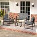 Set Of 2 Mid Century Modern Single Sofa Chairs With Cushions Adjustable Foot For Living Rooms, Home Workspaces, Or Waiting Areas_maomaolike.com