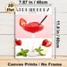 Strawberry Daiquiri Painting Poster, Bright & Vivid Cocktail Art Poster, Appealing Drink-themed Decor Suitable For Bars, Dining Areas And Home_maomaolike.com