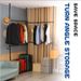 Double Clothing Rack, Adjustable Racks For Hanging Clothes, 2 Tier Clothes Heavy Duty Garment White Closet Freestanding System-White_maomaolike.com