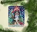 Bernese Mountain Dog Christmas Porcelain Ornament Christmas Tree Hanging Decorations For Home Christmas Holiday, Rectangle, Gift, Multicolor_maomaolike.com