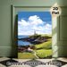 Coastal Lighthouse Painting Poster, Vibrant Idyllic Coastal Landscape Poster, Peaceful Ocean-side Artwork Ideal For Living Room, Bedroom Or Office_maomaolike.com