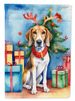 American Foxhound Christmas Reindeer Garden Flag Mailbox Flag Decorative Yard Flag Banner Outside Patio Artwork Yard Flower Beds, Garden Size, Multicolor_maomaolike.com