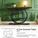 Console Table, Industrial 4-Tier Sofa Entryway Table With Circle Base_maomaolike.com