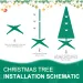 6FT Red Pop-Up Christmas Tree With 150 Warm White LED Lights, Ornaments Included – 4 Ribbons, Bow, Flowers, Snowflakes, Pine Cones & Balls – Easy Assembly & Space-Saving Holiday Décor_maomaolike.com