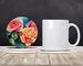 New York Roses In Watercolor Large Sandstone Coasters Pack Of 4 Absorbent Round Coasters Decor Gifts For Men Or Women, 4 In, Multicolor_maomaolike.com