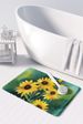 Kentucky Goldenrod In Watercolor Memory Foam Kitchen Mat Machine Washable Anti-Fatigue Mat Cushion Comfort Bath Mat Or Kitchen Rug_maomaolike.com